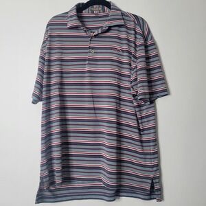 Peter Millar Men Size M Summer Comfort Poly/Spandex Blend Polo